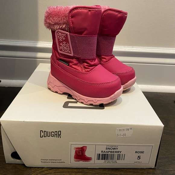 Cougar Boots Snowy Raspberry toddler size 5 - Picture 1 of 5